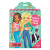 Besties fashion design kleur- en stickerboek met stencils