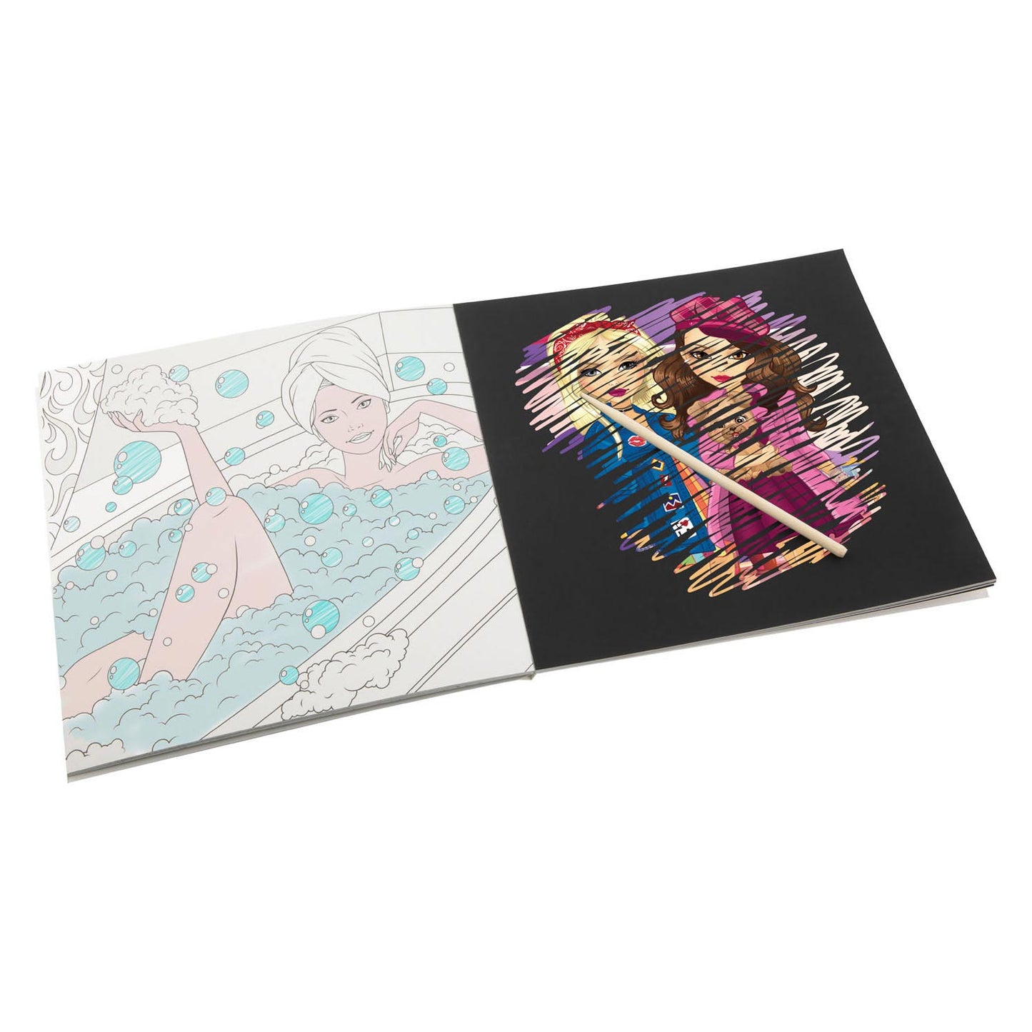 Grafix besties kras en kleurboek 12 blz