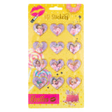 Grafix besties 3d glitter stickers pak a 12 stuks - afbeelding 3