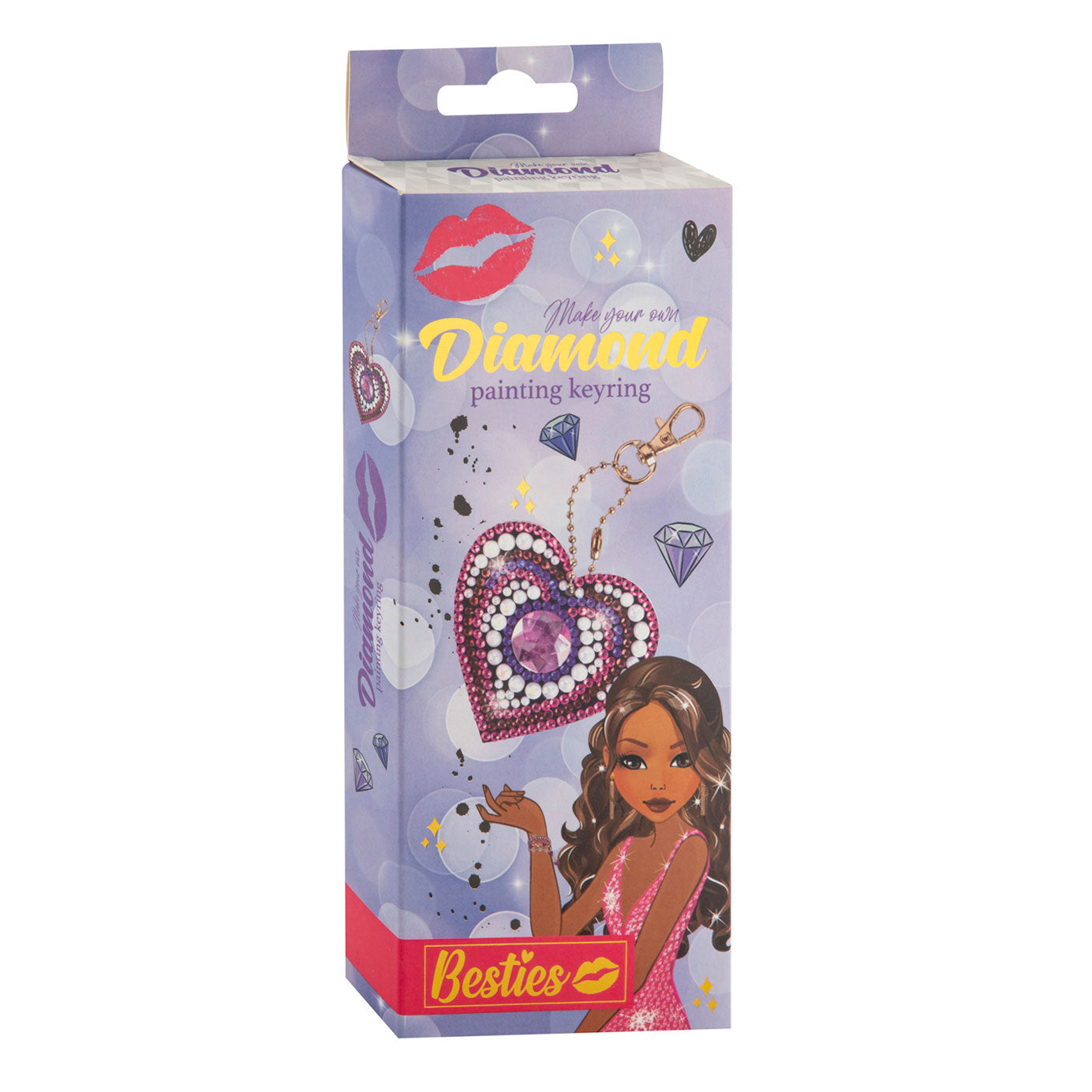 Besties diamond painting sleutelhanger maken