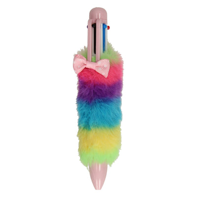 Grafix meerkleurenpen fluffy regenboog