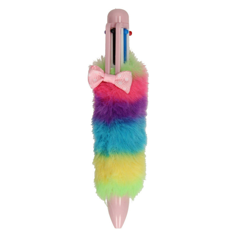 Grafix meerkleurenpen fluffy regenboog