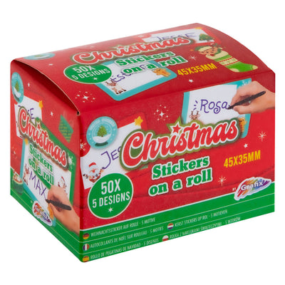 Grafix naamstickers kerst, 50st.