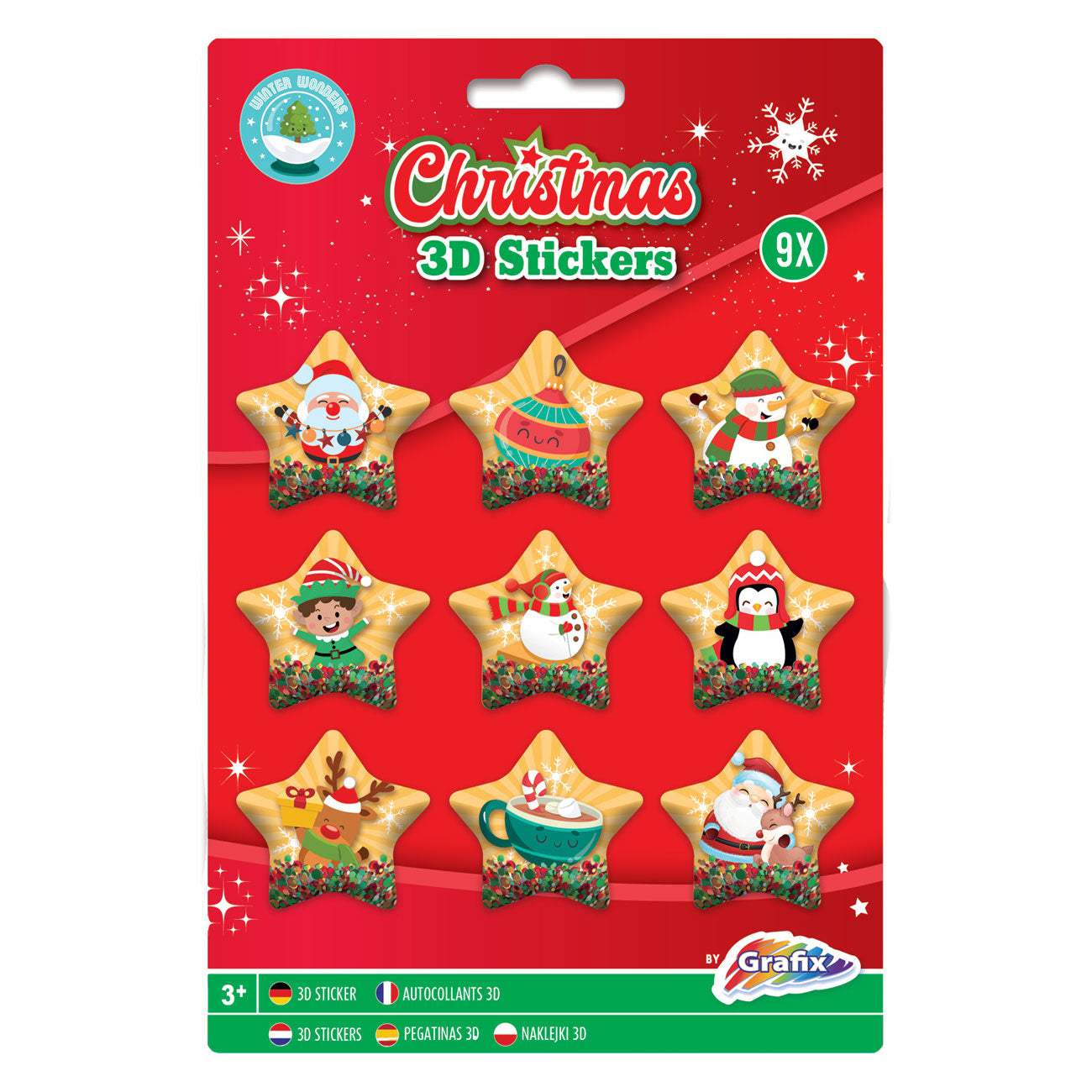 Grafix 3d stickers kerst