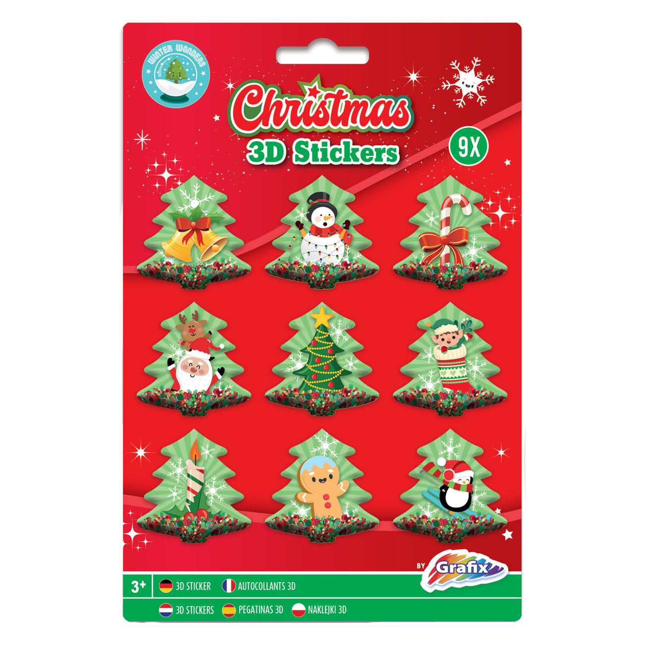 Grafix 3d stickers kerst