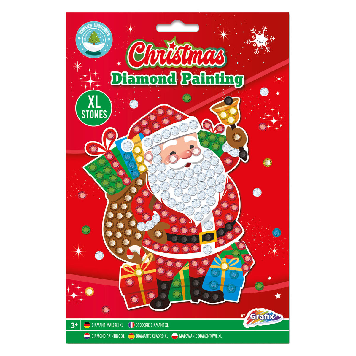 Grafix diamond painting kerst a5