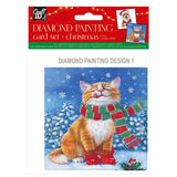 Maak je eigen Kerst Kaarten Diamond Painting, 2st. - afbeelding 1