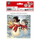 Maak je eigen Kerst Kaarten Diamond Painting, 2st. - afbeelding 4