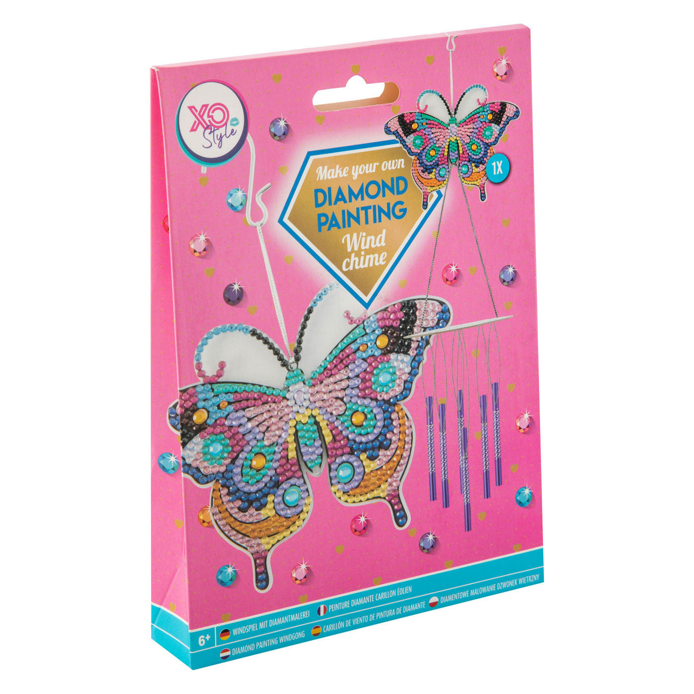 Creative craft group diamond painting windgong dier