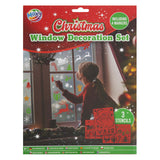 Creative craft group kerst raamsjablonen set met raamstiften - afbeelding 2