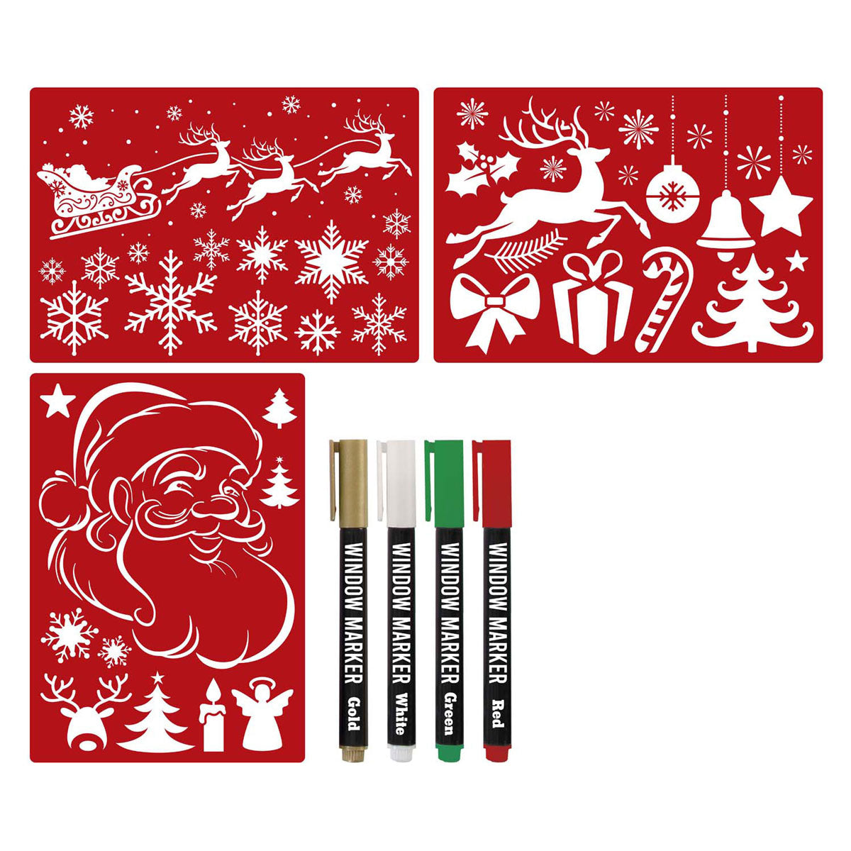 Creative craft group xmas raamdecoratie set