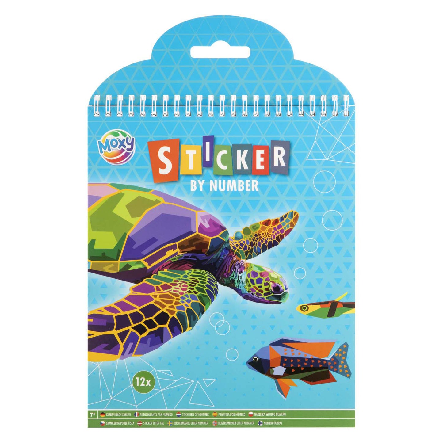 Creative craft group stickeren op nummer dieren