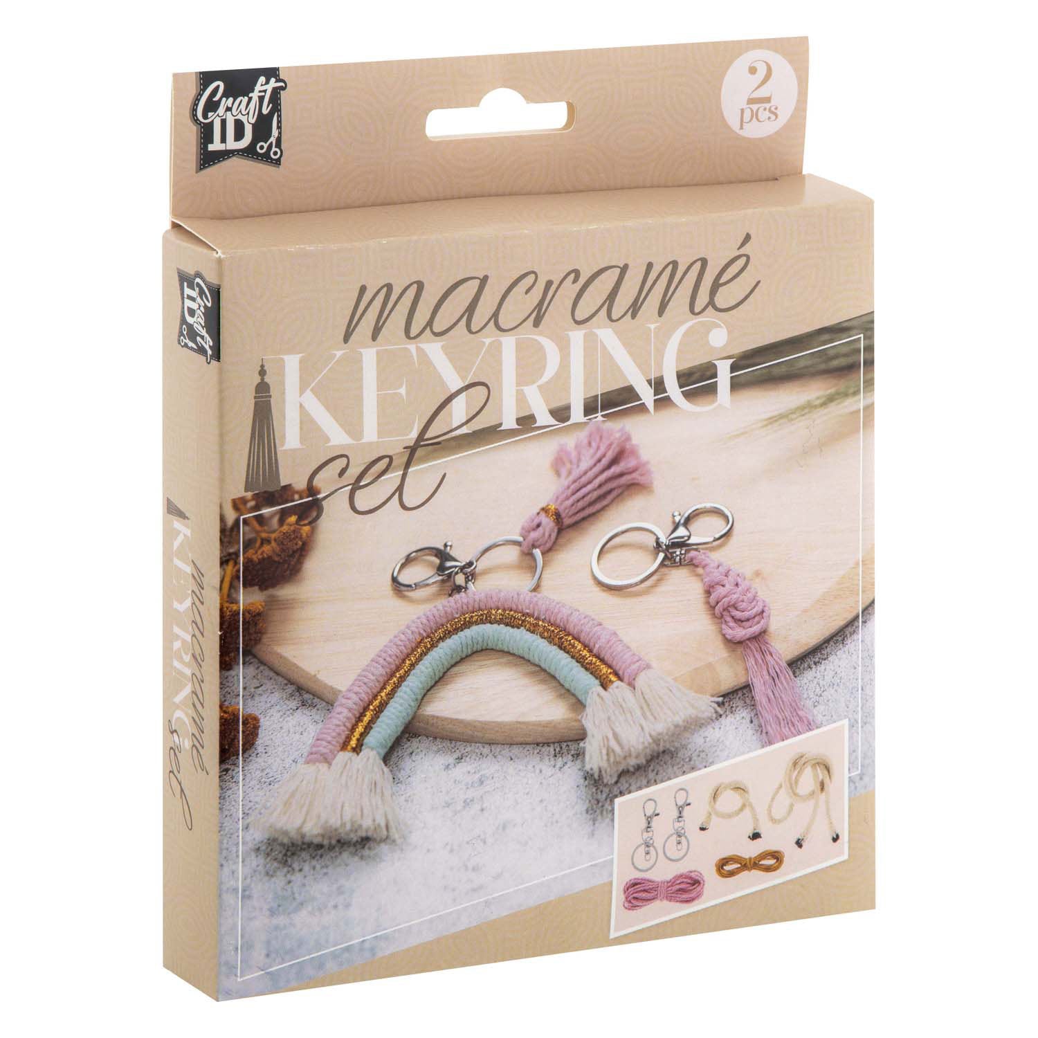 Creative craft group macrame sleutelhangers, set van 2