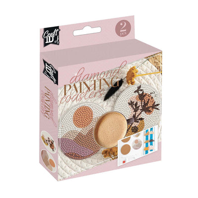 Creative craft group diamond painting onderzetters maken - 2 onderzetters
