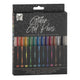 Craft sensations gelpennen glitter, 12st.