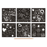 Moxy scratch kaarten gabby's poppenhuis set, 7dlg. - afbeelding 2