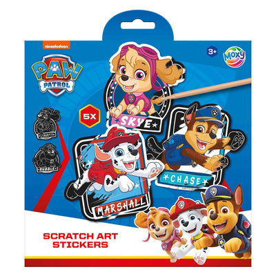 Creative craft group scratch art stickers paw patrol, 6dlg.