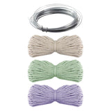 Creative craft group macrame flessen decoreren met bloemen - afbeelding 1