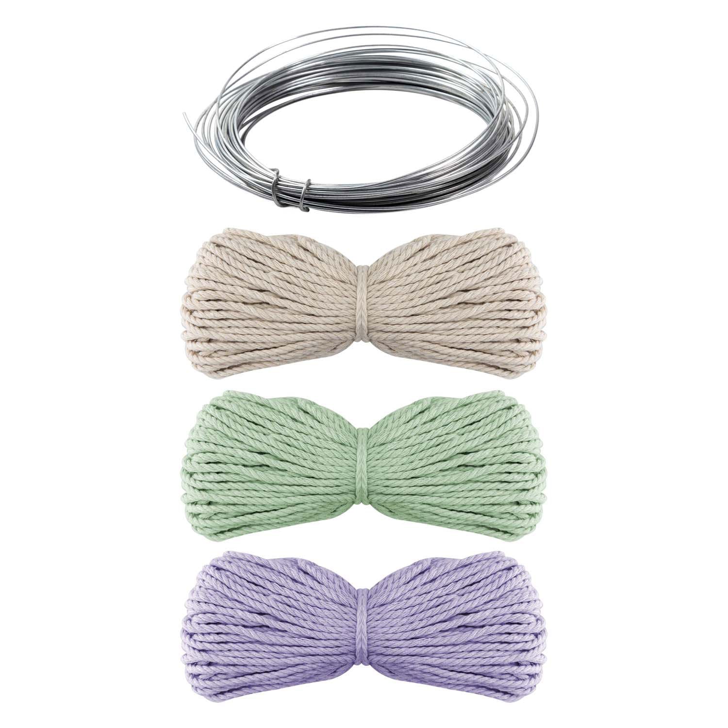 Creative craft group macrame flessen decoreren met bloemen