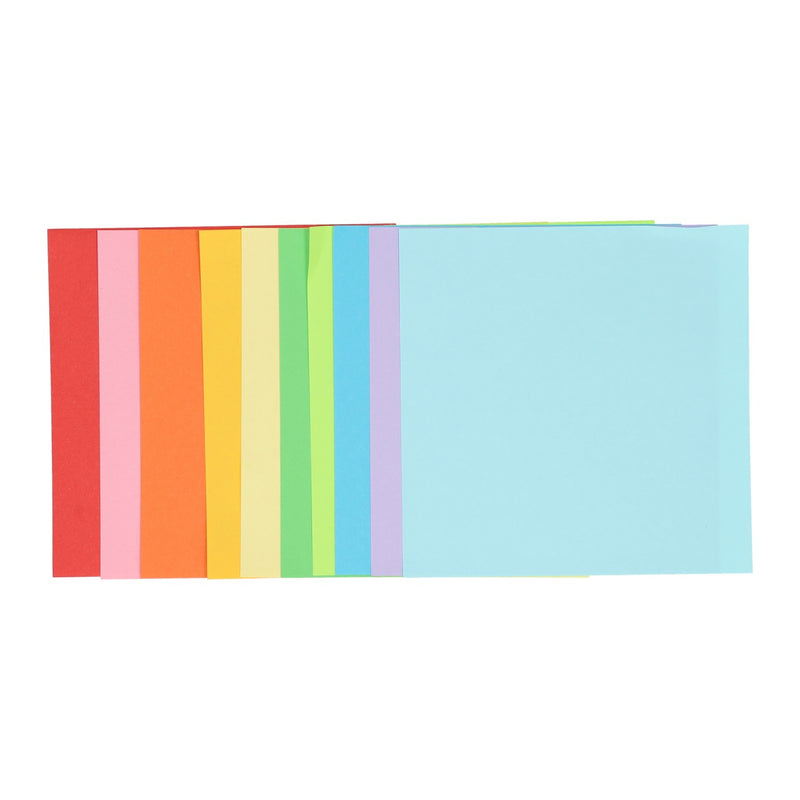 Creative craft group vouwblaadjes 15x15cm, 120 vellen 10 kleuren