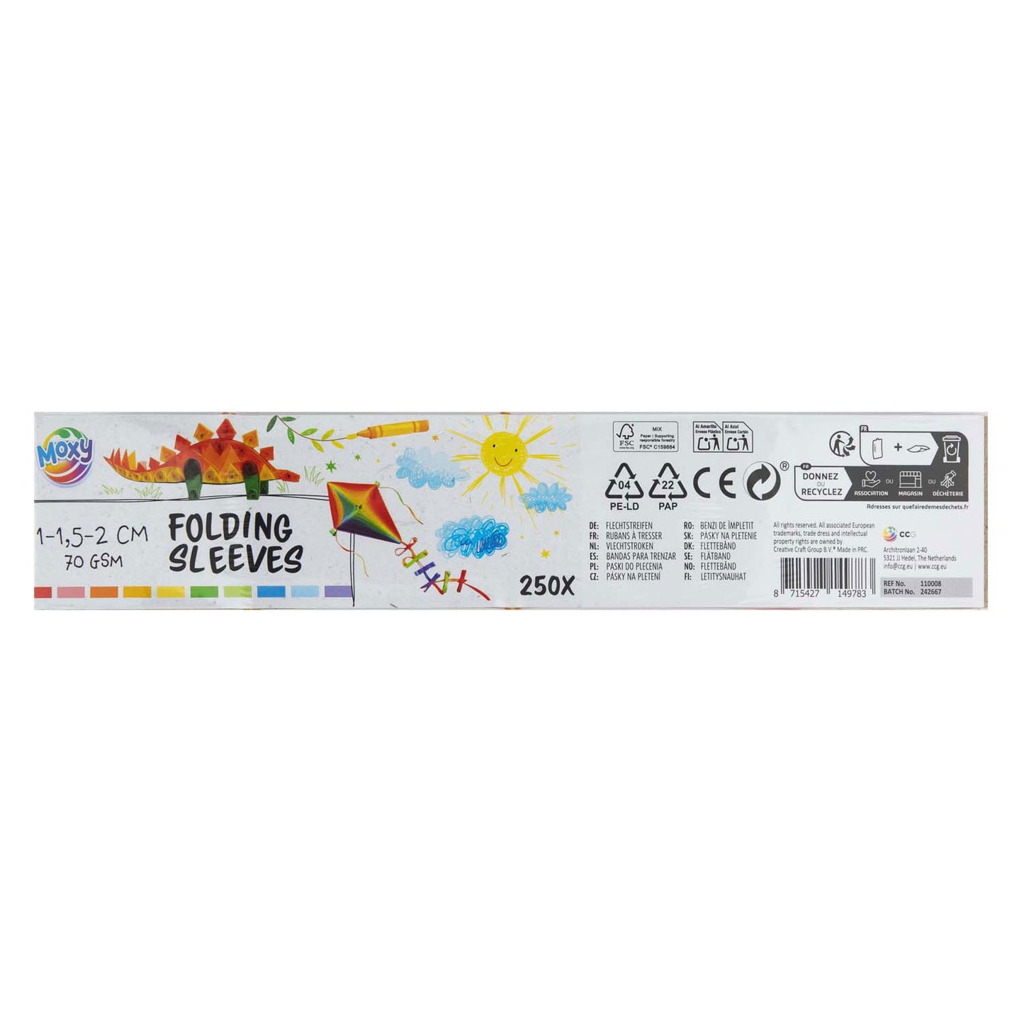 Creative craft group vlechtstroken 44cm, 250st.