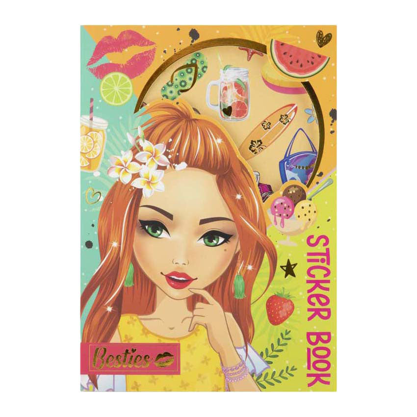 Besties stickerboek neon a5 8 vel 2 assorti