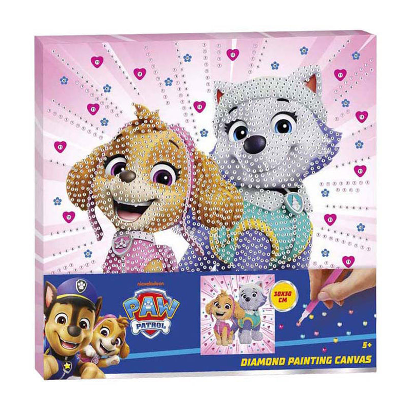 Creative craft group paw patrol diamond painting canvas - 30x30cm