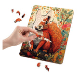 Moxy houten puzzel squirrel unieke vormen, 130pcs - afbeelding 4