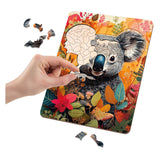 Moxy houten puzzel koala unieke vormen, 130pcs - afbeelding 4