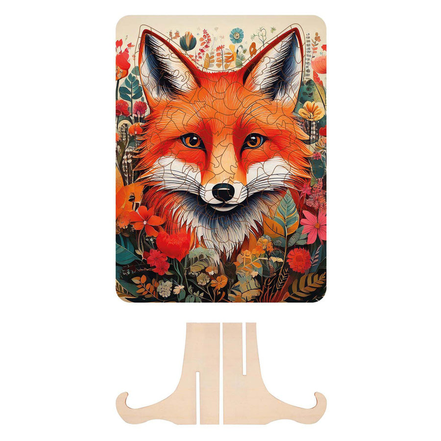 Moxy houten puzzel fox unieke vormen, 130pcs