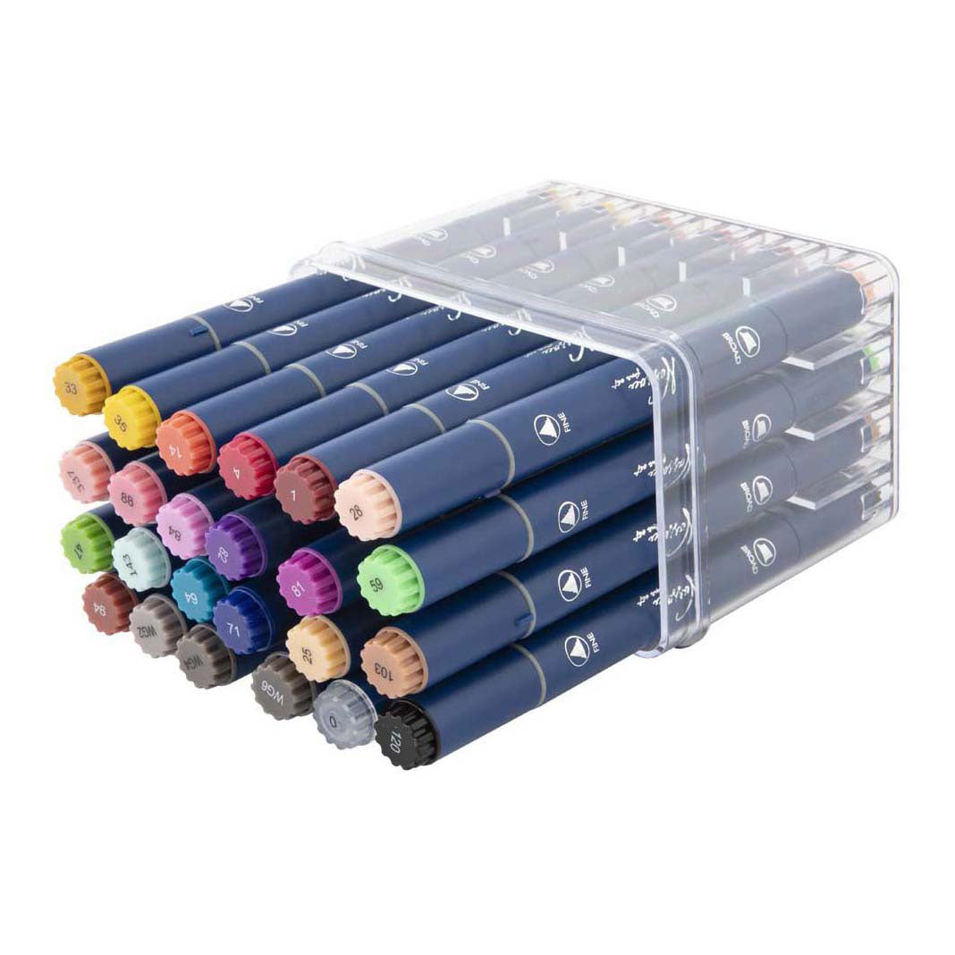 Creative craft group nassau ronde dual markers - 24st.