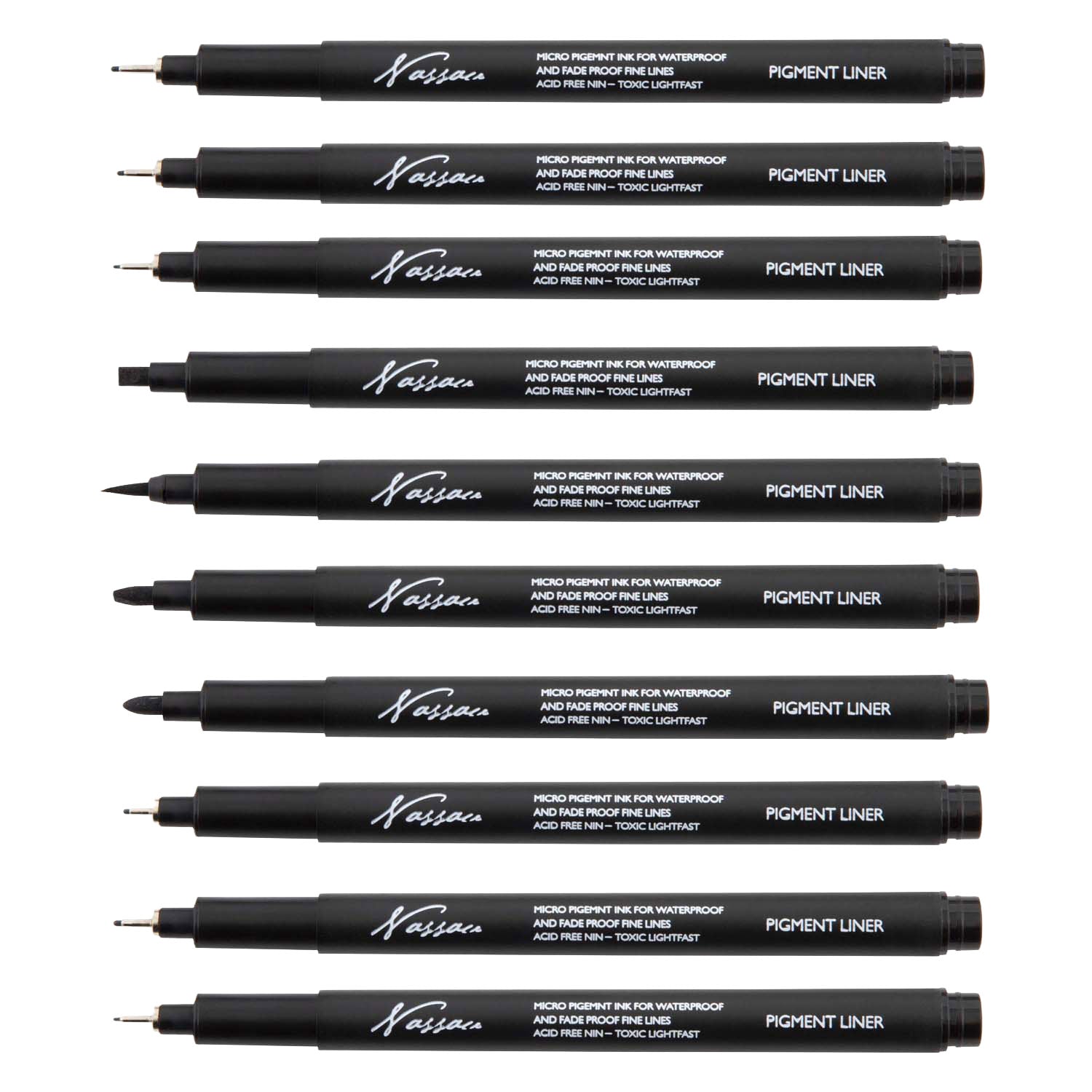 Creative craft group nassau fineliners set - 10st.