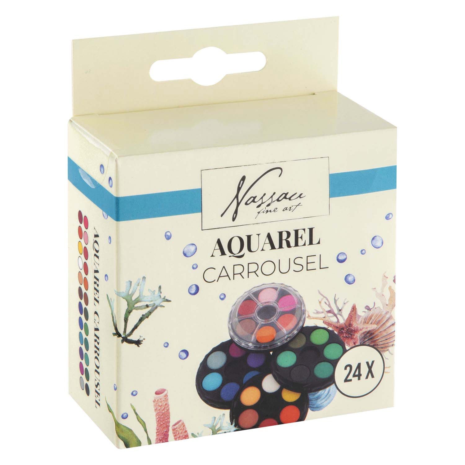 Creative craft group nassau aquarel carrousel - 24 kleuren