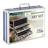 Creative craft group nassau tekenkoffer met 3 verdiepingen - 140dlg. - afbeelding 2