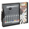 Creative craft group nassau zwarte houten koffer acryl set - 21dlg.