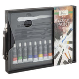 Creative craft group nassau zwarte houten koffer acryl set - 21dlg. - afbeelding 2