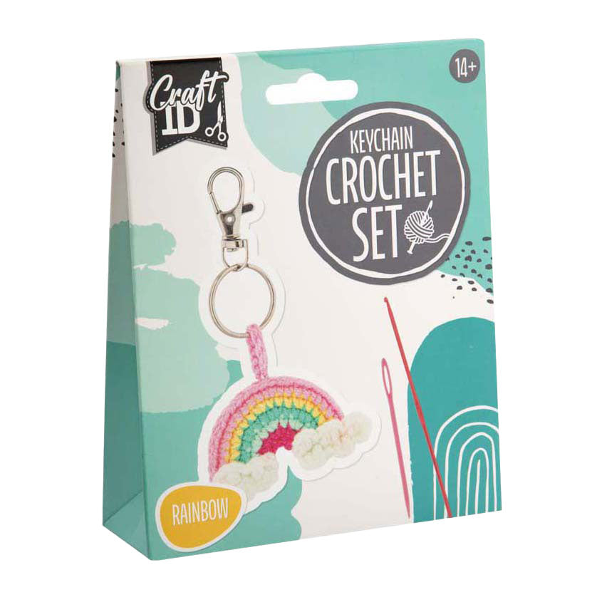Creative craft group haakpakket sleutelhanger regenboog - incl. naald en draad