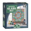 Creative craft group tegel schilderen glas in lood - incl. 4 verfkleuren 2 kwasten