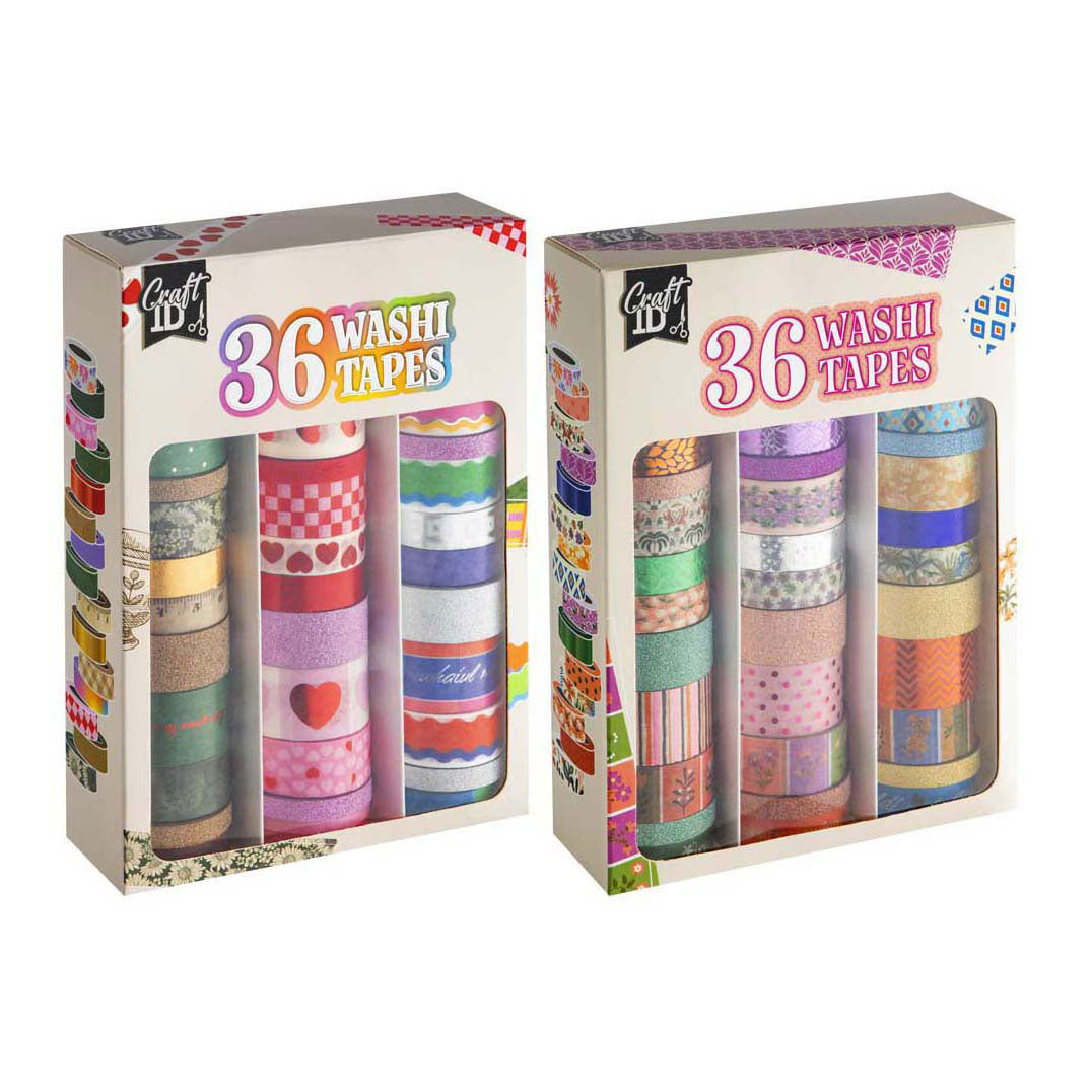 Creative craft group washi tape set 3m - 36st.