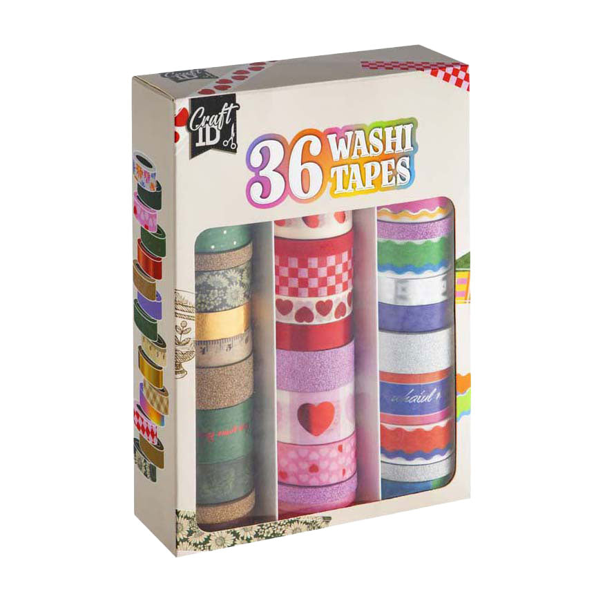 Creative craft group washi tape set 3m - 36st.