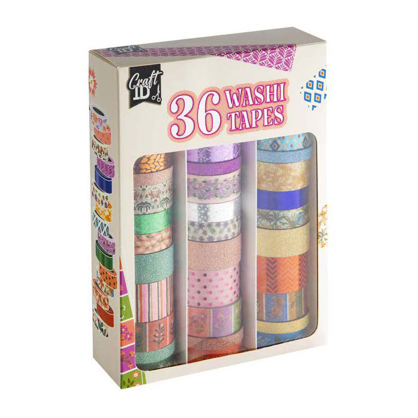 Creative craft group washi tape set 3m - 36st.