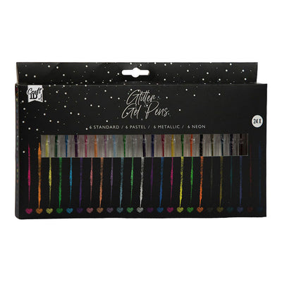 Creative craft group glitter gelpennen - 24st.