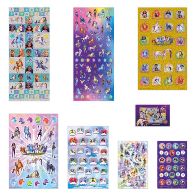 Creative craft group totum unicorn academy super stickerset - 8 vellen