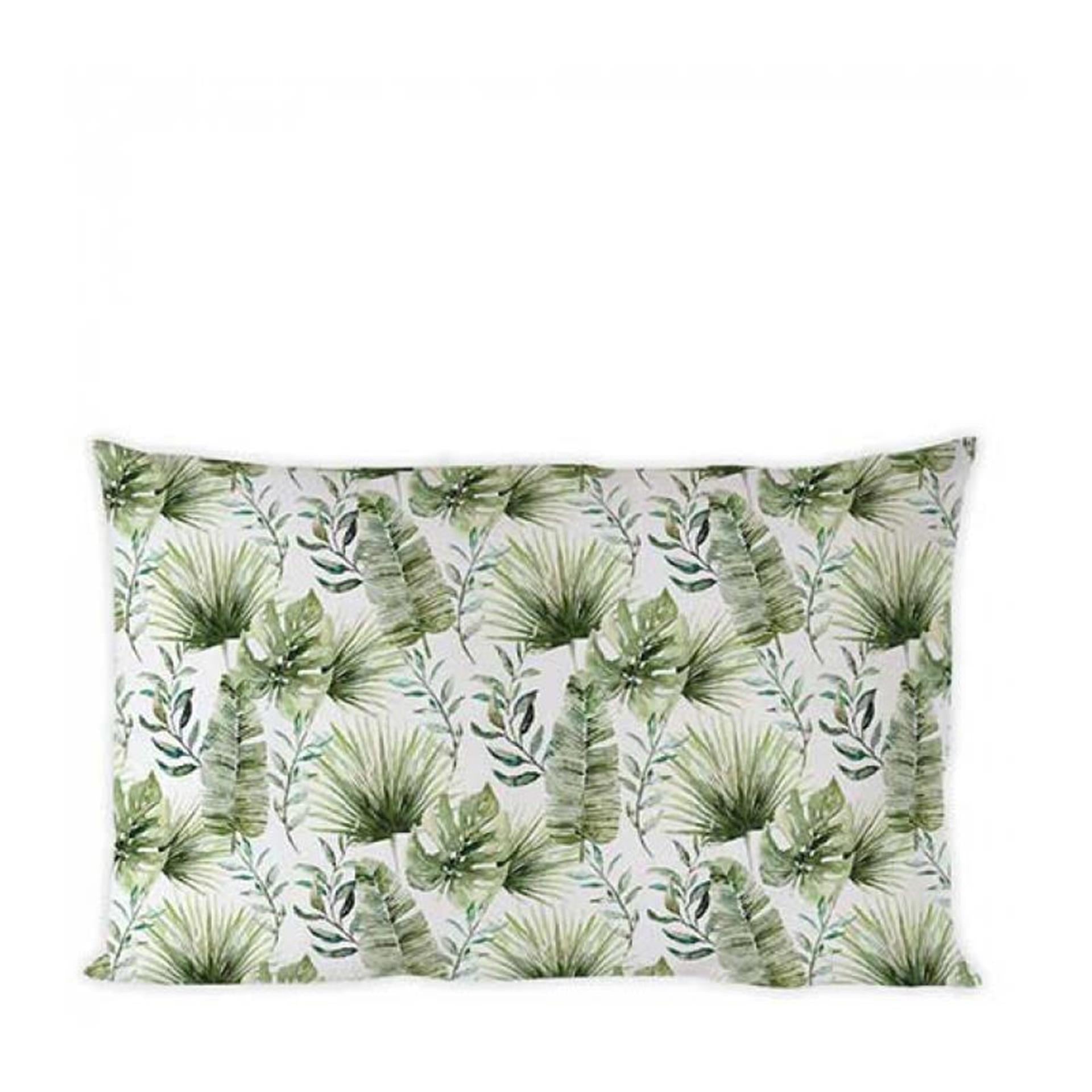 Ambiente kussenhoes 50x30cm jungle leaves white