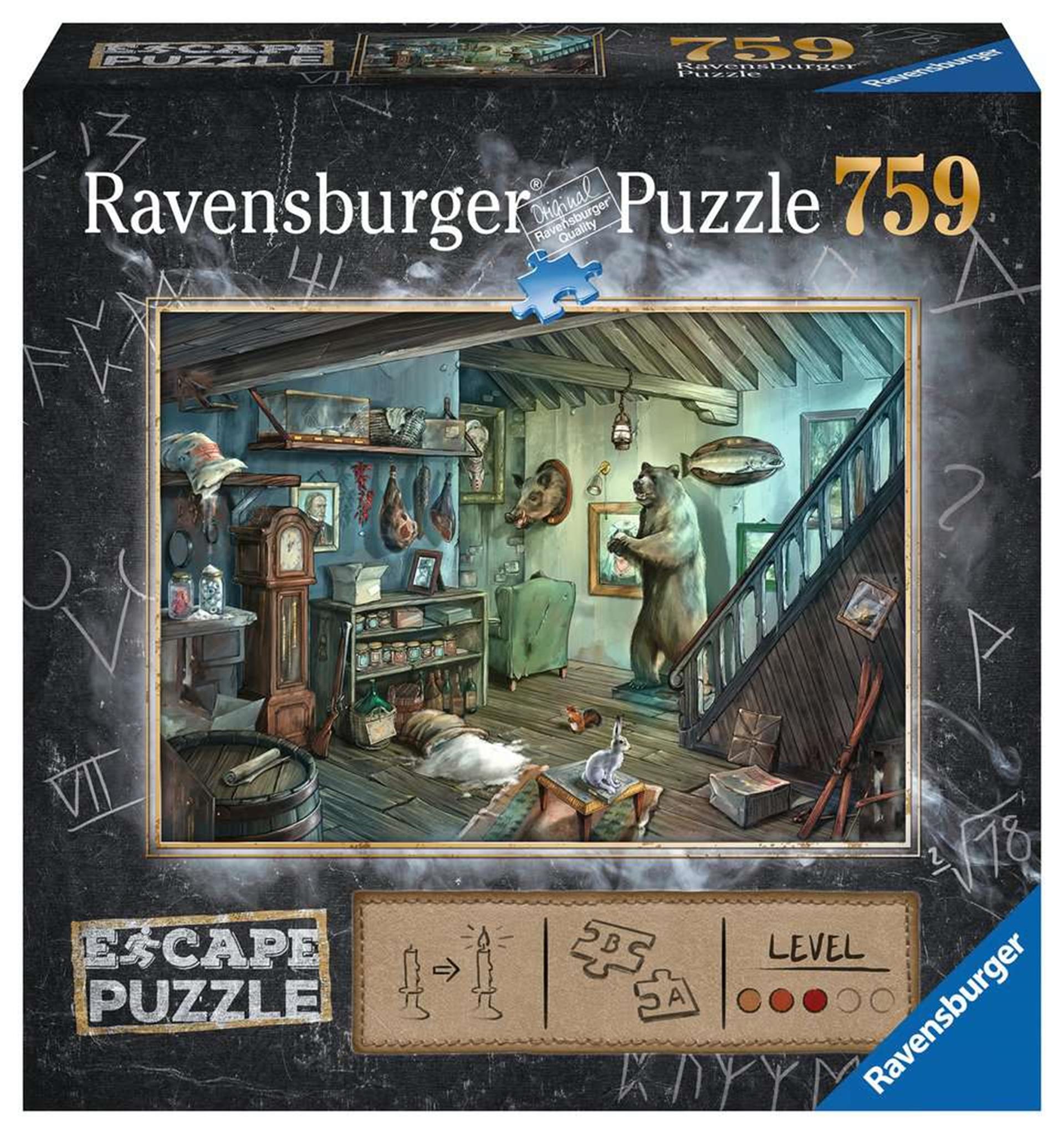 Ravensburger puzzel escape 8 forbidden basement 759 stukjes