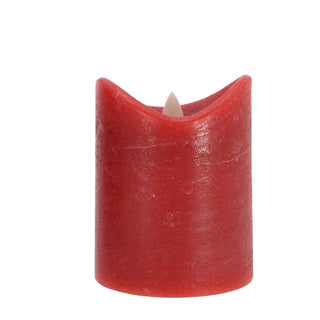 Daily home led kaars 7,5x10 cm rood | 4 stuks