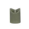Daily home led kaars 7,5x10 cm groen | 4 stuks