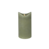 Daily home led kaars 7,5x15 cm groen | 4 stuks