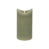 Daily home led kaars 7,5x15 cm groen | 4 stuks
