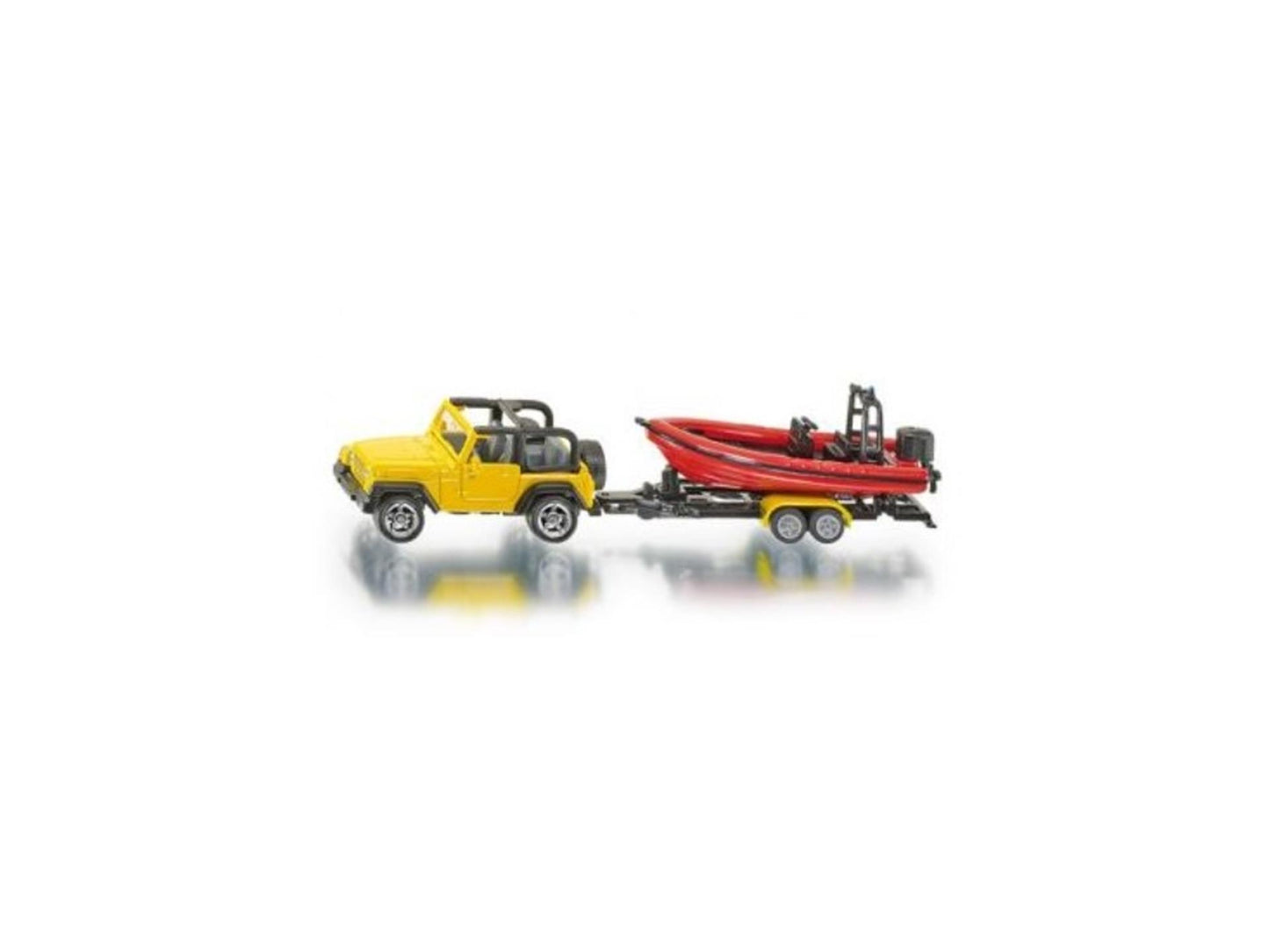 Siku 1658 jeep met boot